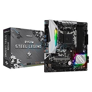 MAINBOARD (AM4) ASROCK B450M STEEL LEGEND DDR4