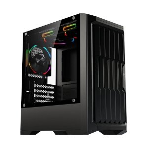 mATX CASE (NP) TSUNAMI ADVENTURE ISCAR TEMPERED GLASS GAMING 1267 BLACK *3