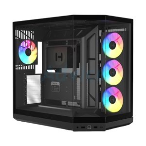 ATX CASE (NP) HYTE Y50 RGB BLACK/BLACK