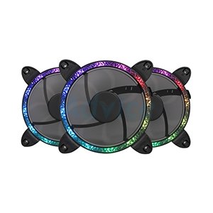FAN CASE 12CM VIKINGS VF 023 CRYSTAL RGB (PACK3)