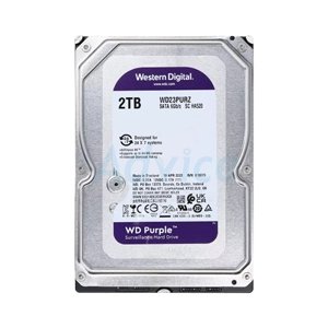2 TB HDD CCTV WD PURPLE (5400RPM, 256MB, SATA-3, WD23PURZ)