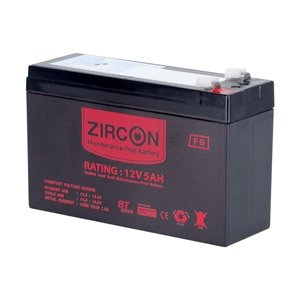 Battery 5.0Ah 12V Slim ZIRCON